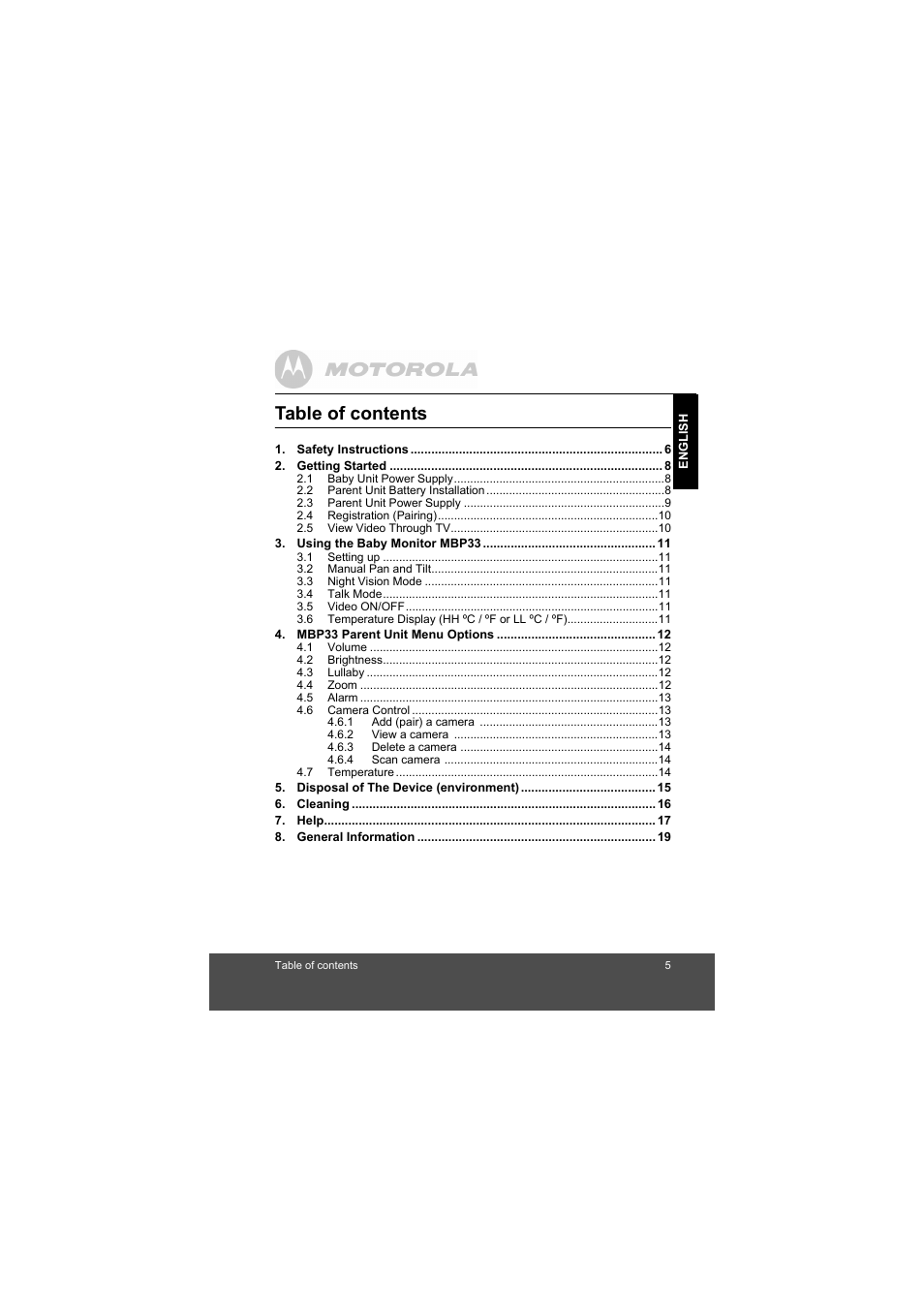 Motorola MBP33 User Manual | Page 5 / 28