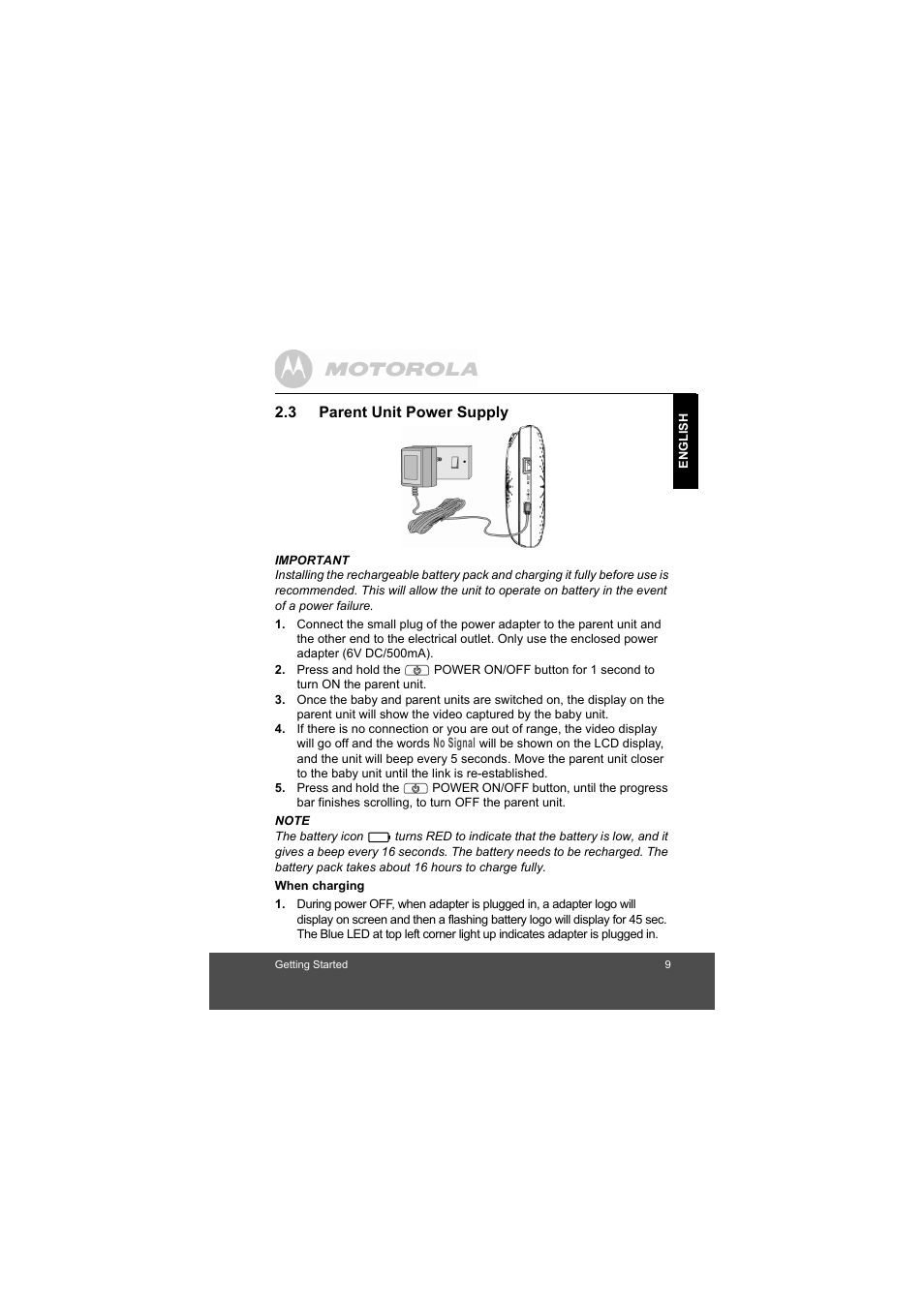 Motorola MBP33 User Manual | Page 9 / 28