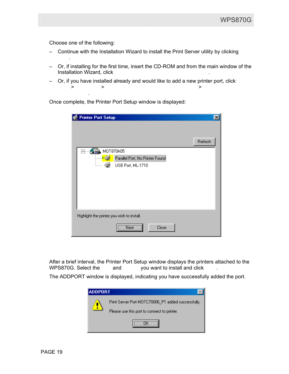 User guide wps870g | Motorola WPS870G User Manual | Page 26 / 115