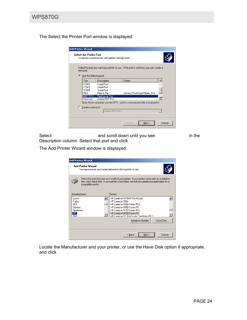 Motorola WPS870G User Manual | Page 31 / 115