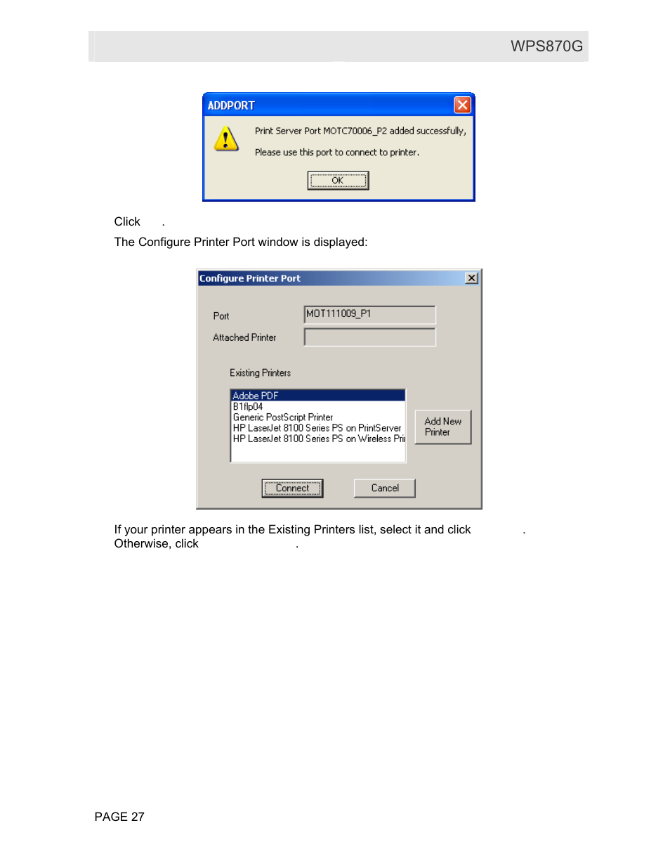 Motorola WPS870G User Manual | Page 34 / 115