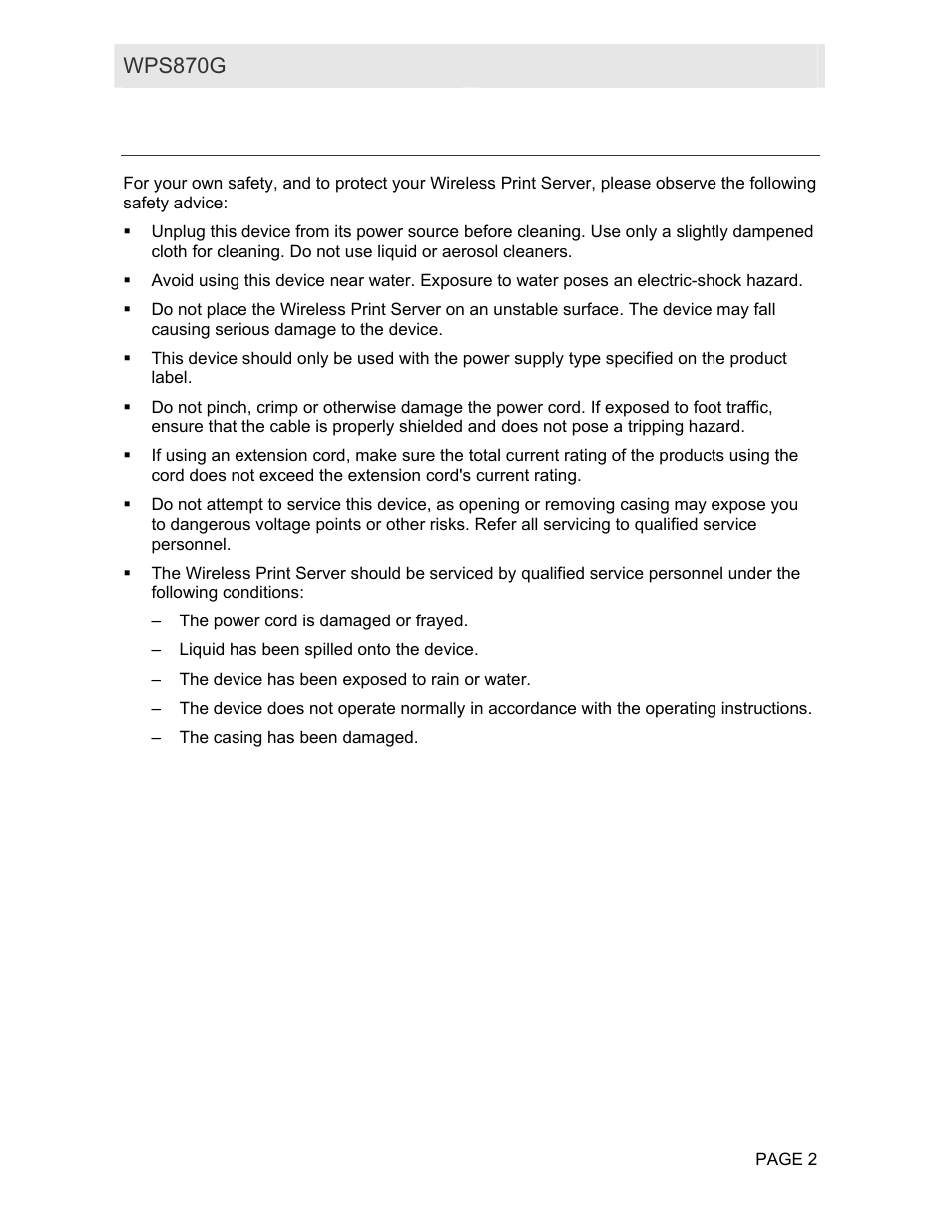 Safety instructions, Wps870g user guide | Motorola WPS870G User Manual | Page 9 / 115