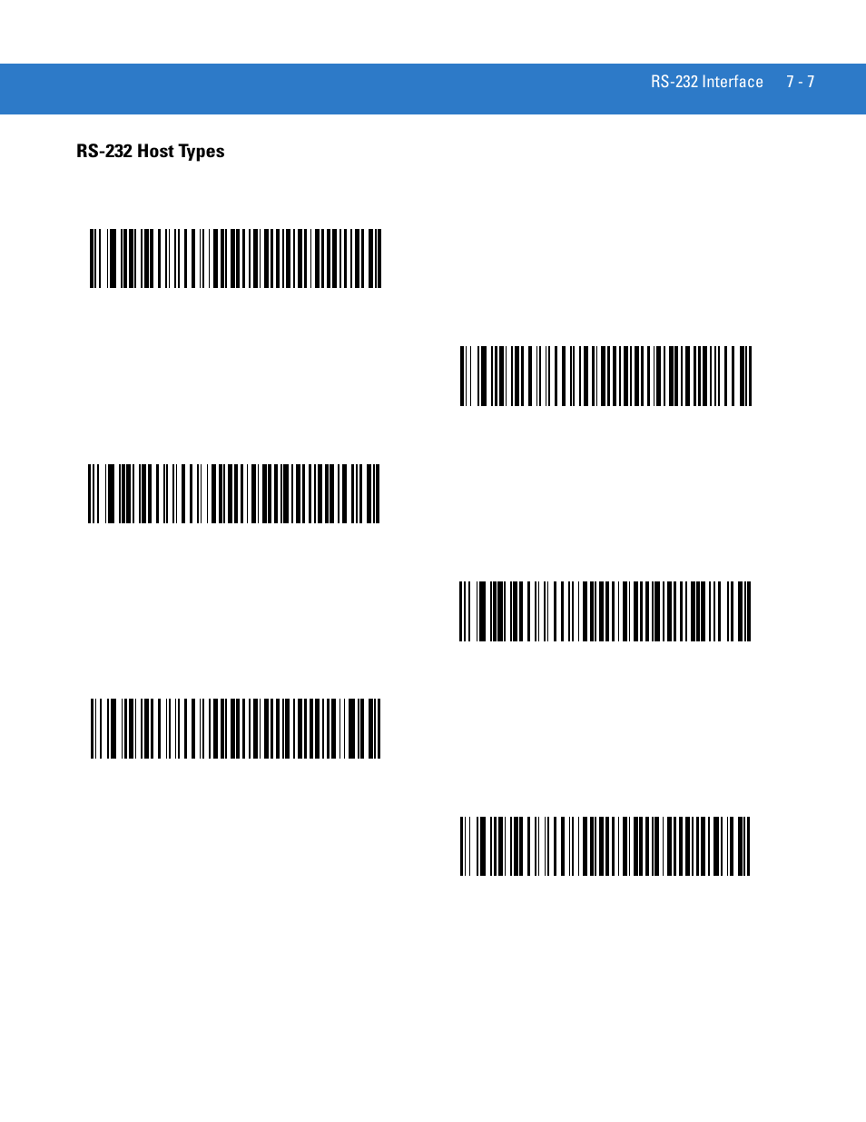 Rs-232 host types, Rs-232 host types -7 | Motorola DIGITAL DS6708 User Manual | Page 105 / 458