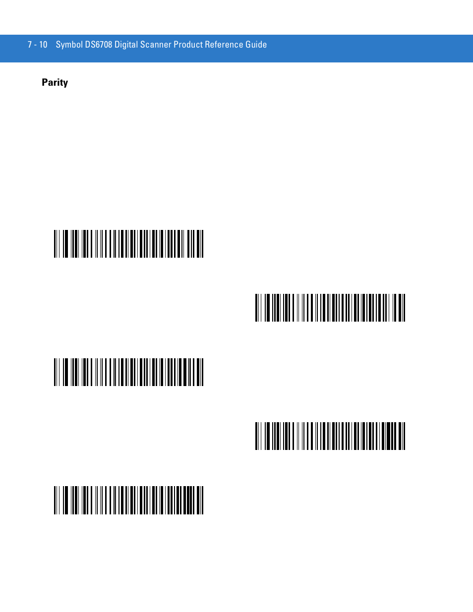 Parity, Parity -10 | Motorola DIGITAL DS6708 User Manual | Page 108 / 458