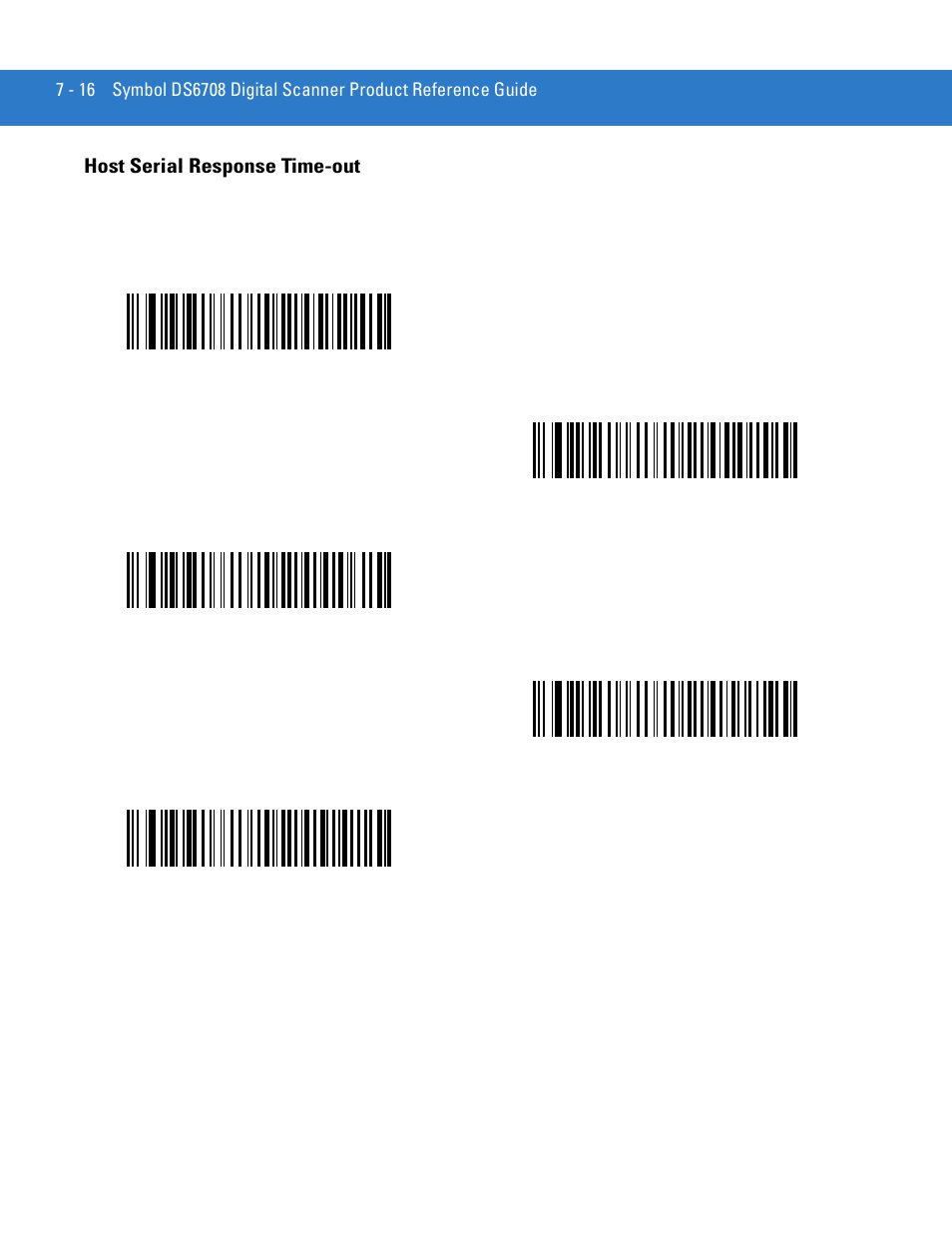 Host serial response time-out, Host serial response time-out -16 | Motorola DIGITAL DS6708 User Manual | Page 114 / 458