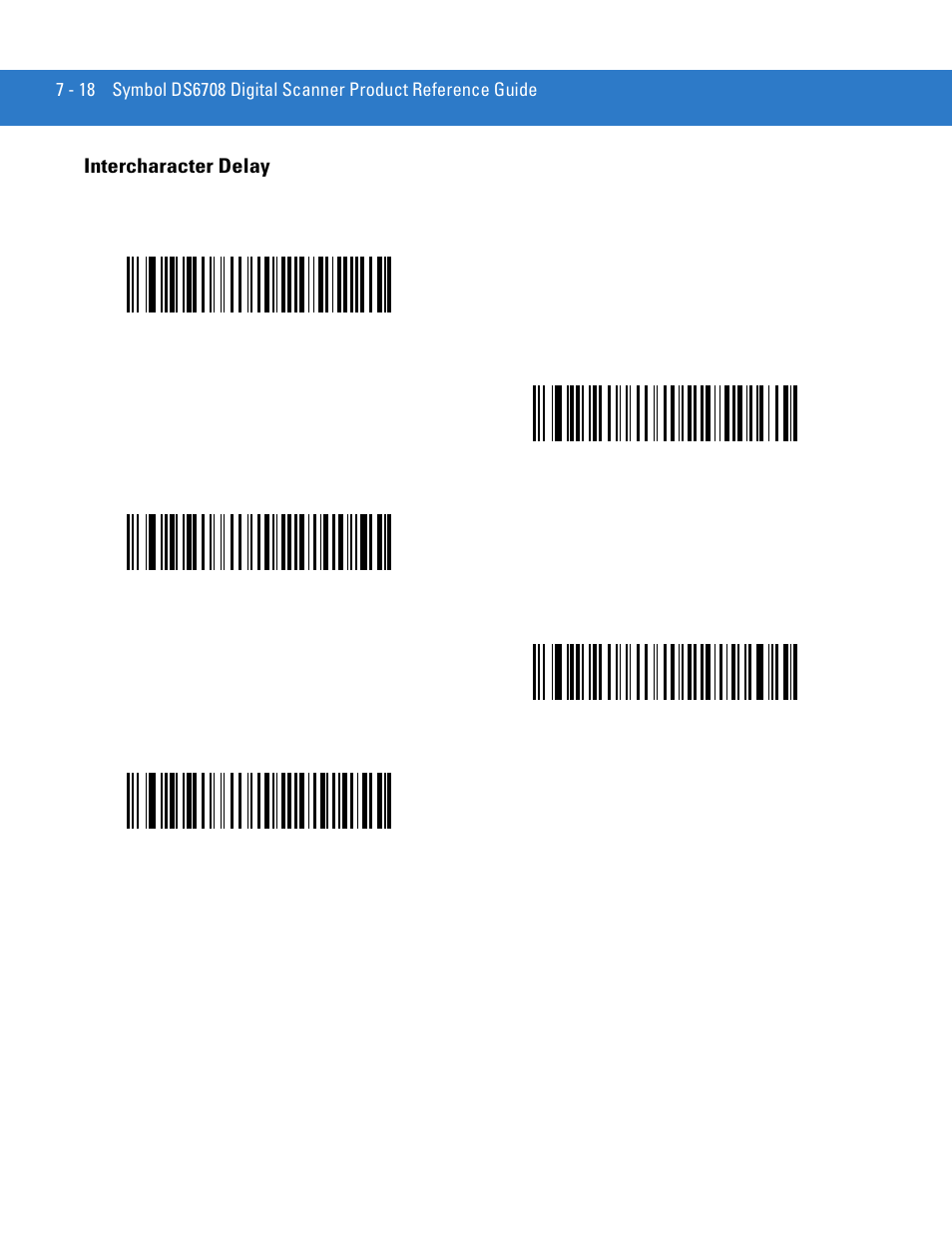 Intercharacter delay, Intercharacter delay -18 | Motorola DIGITAL DS6708 User Manual | Page 116 / 458