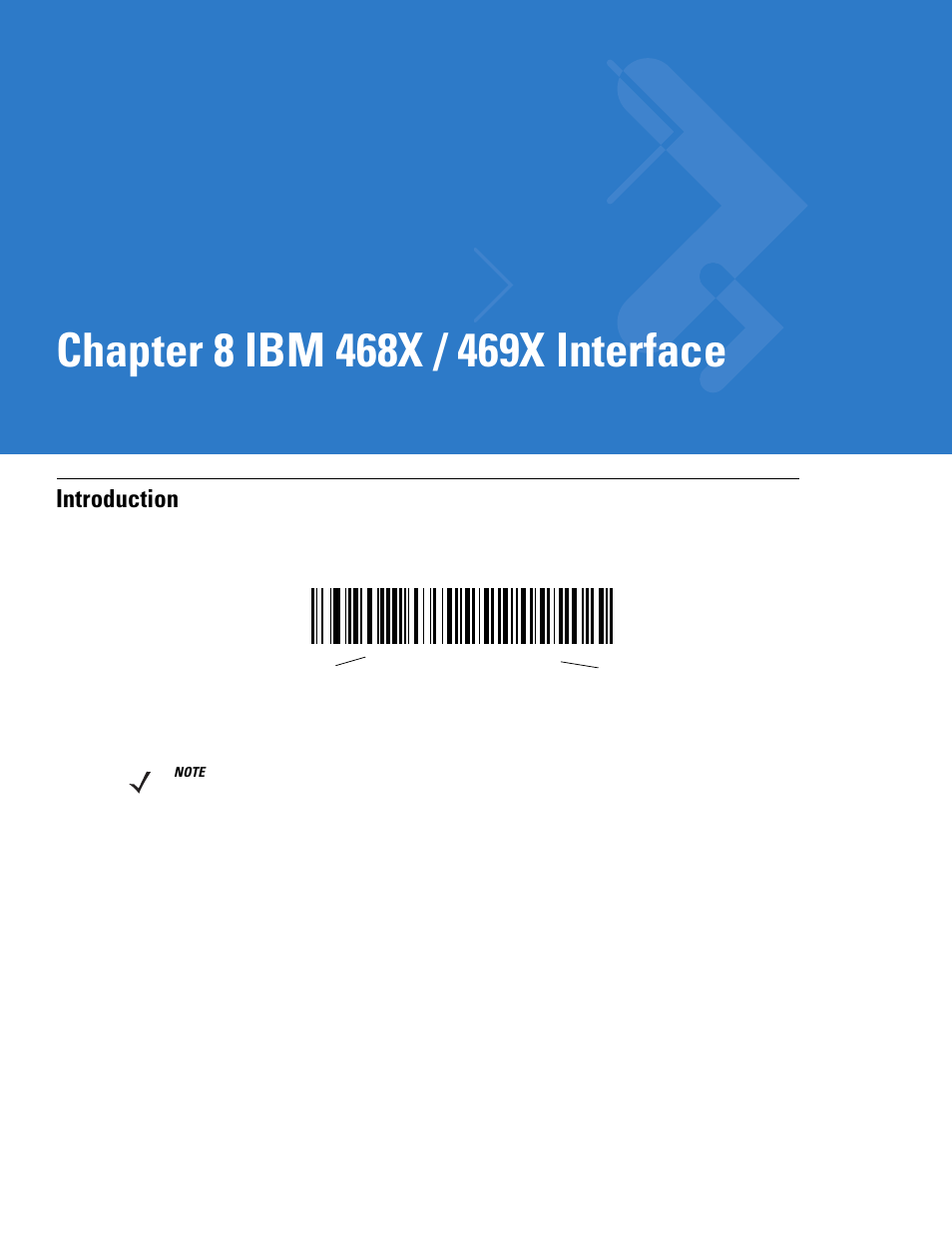 Ibm 468x / 469x interface, Introduction, Chapter 8: ibm 468x / 469x interface | Introduction -1, Chapter 8, ibm 468x / 469x interface | Motorola DIGITAL DS6708 User Manual | Page 123 / 458