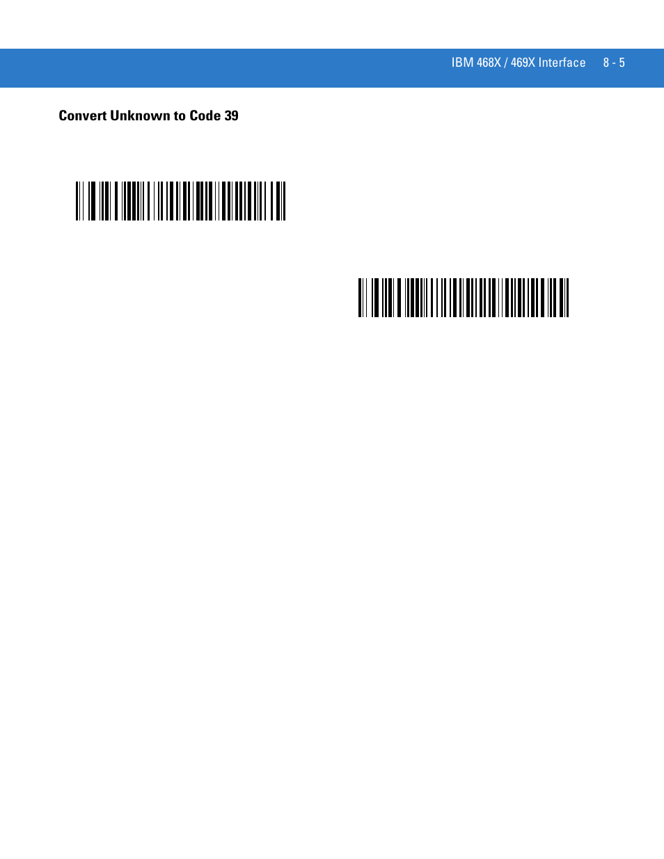 Convert unknown to code 39, Convert unknown to code 39 -5 | Motorola DIGITAL DS6708 User Manual | Page 127 / 458