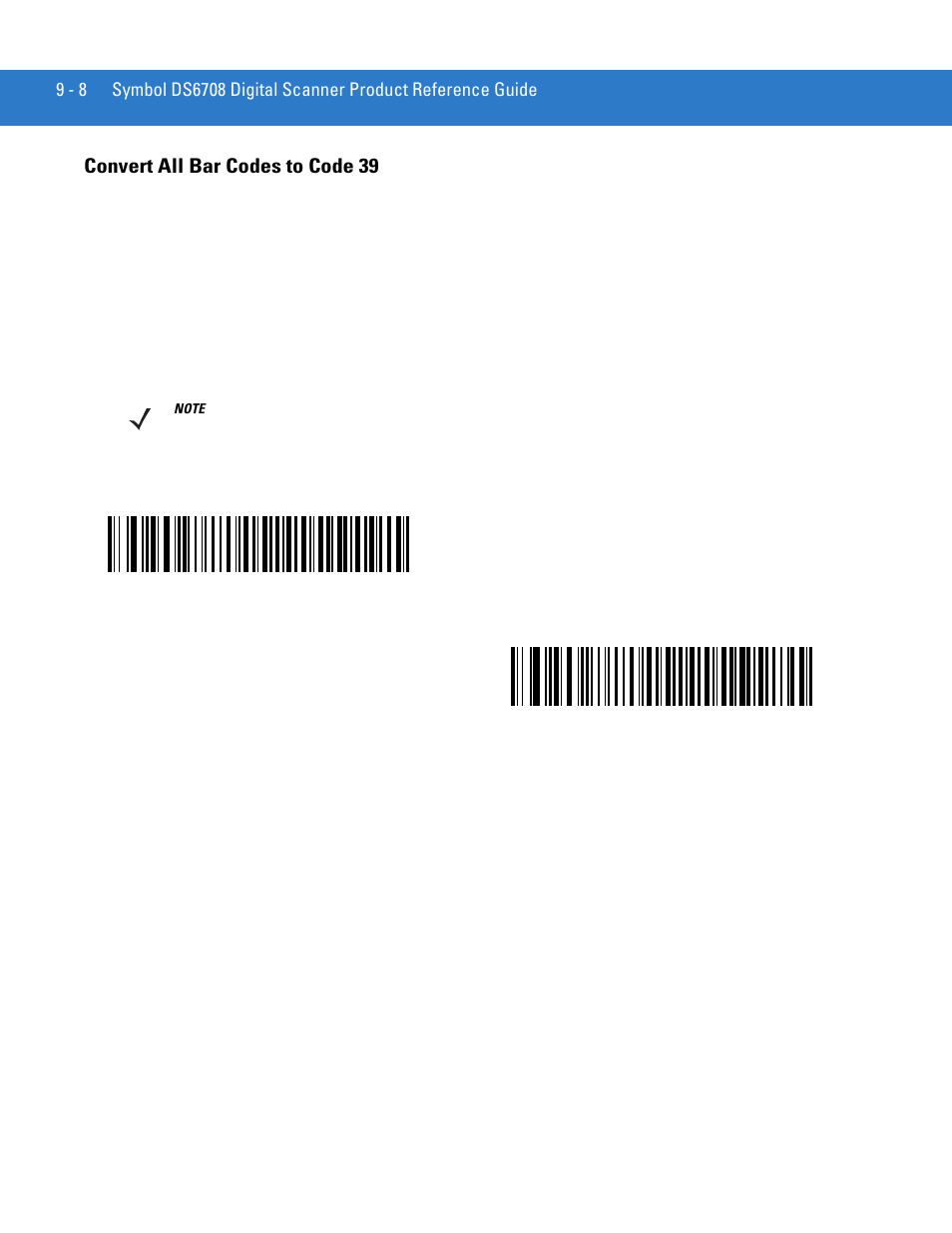 Convert all bar codes to code 39, Convert all bar codes to code 39 -8 | Motorola DIGITAL DS6708 User Manual | Page 136 / 458