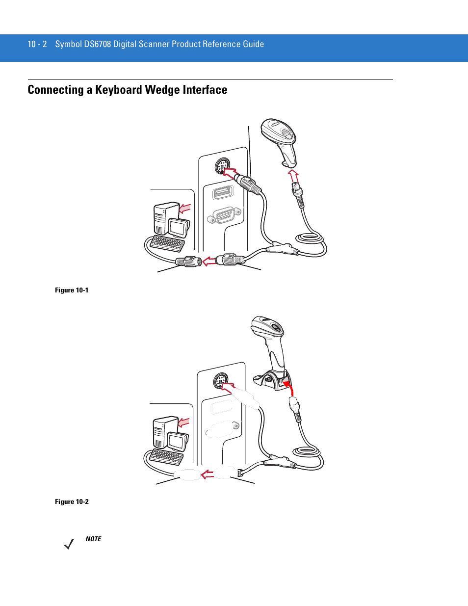 Connecting a keyboard wedge interface, Connecting a keyboard wedge interface -2 | Motorola DIGITAL DS6708 User Manual | Page 140 / 458