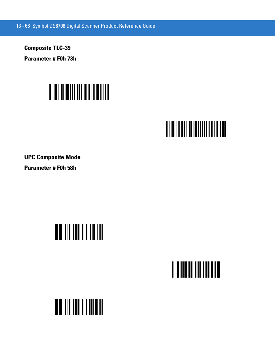 Composite tlc-39, Upc composite mode, Composite tlc-39 -68 upc composite mode -68 | Upc composite mode parameter # f0h 58h | Motorola DIGITAL DS6708 User Manual | Page 244 / 458