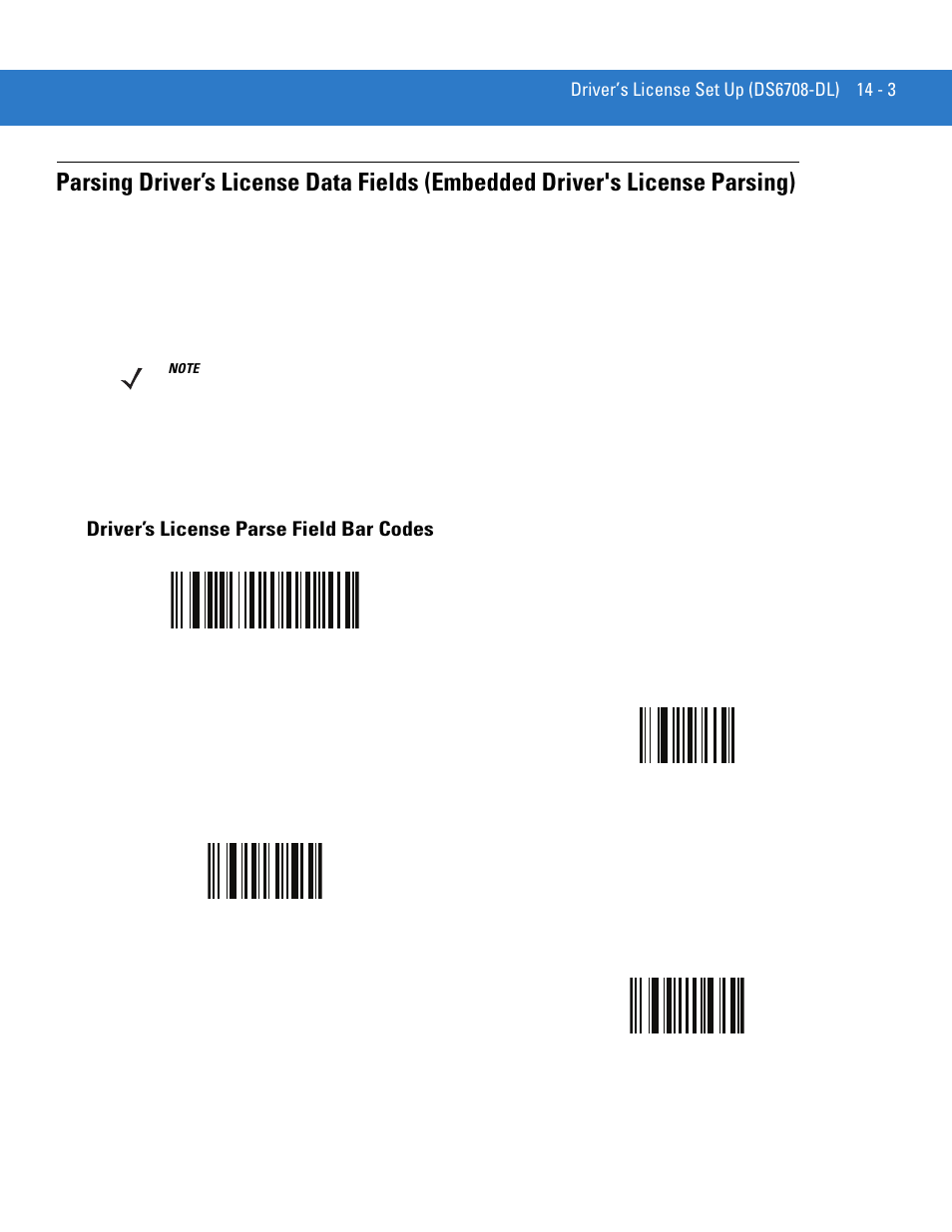 Driver’s license parse field bar codes, Driver’s license parse field bar codes -3 | Motorola DIGITAL DS6708 User Manual | Page 261 / 458