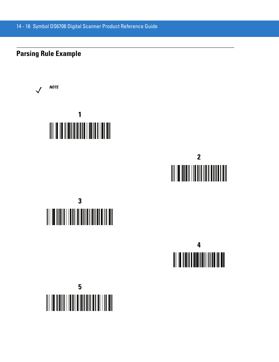 Parsing rule example, Parsing rule example -16 | Motorola DIGITAL DS6708 User Manual | Page 274 / 458