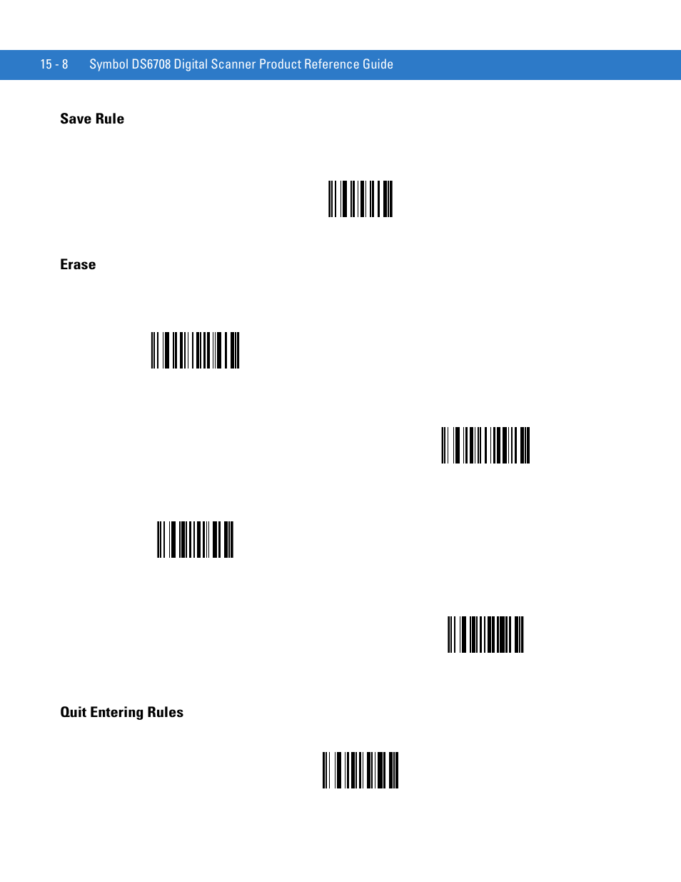 Save rule, Erase, Quit entering rules | Save rule -8 erase -8 quit entering rules -8 | Motorola DIGITAL DS6708 User Manual | Page 306 / 458