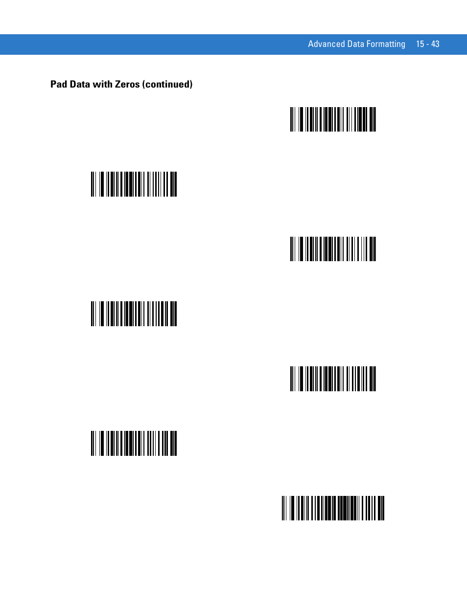 Pad data with zeros (continued) | Motorola DIGITAL DS6708 User Manual | Page 341 / 458