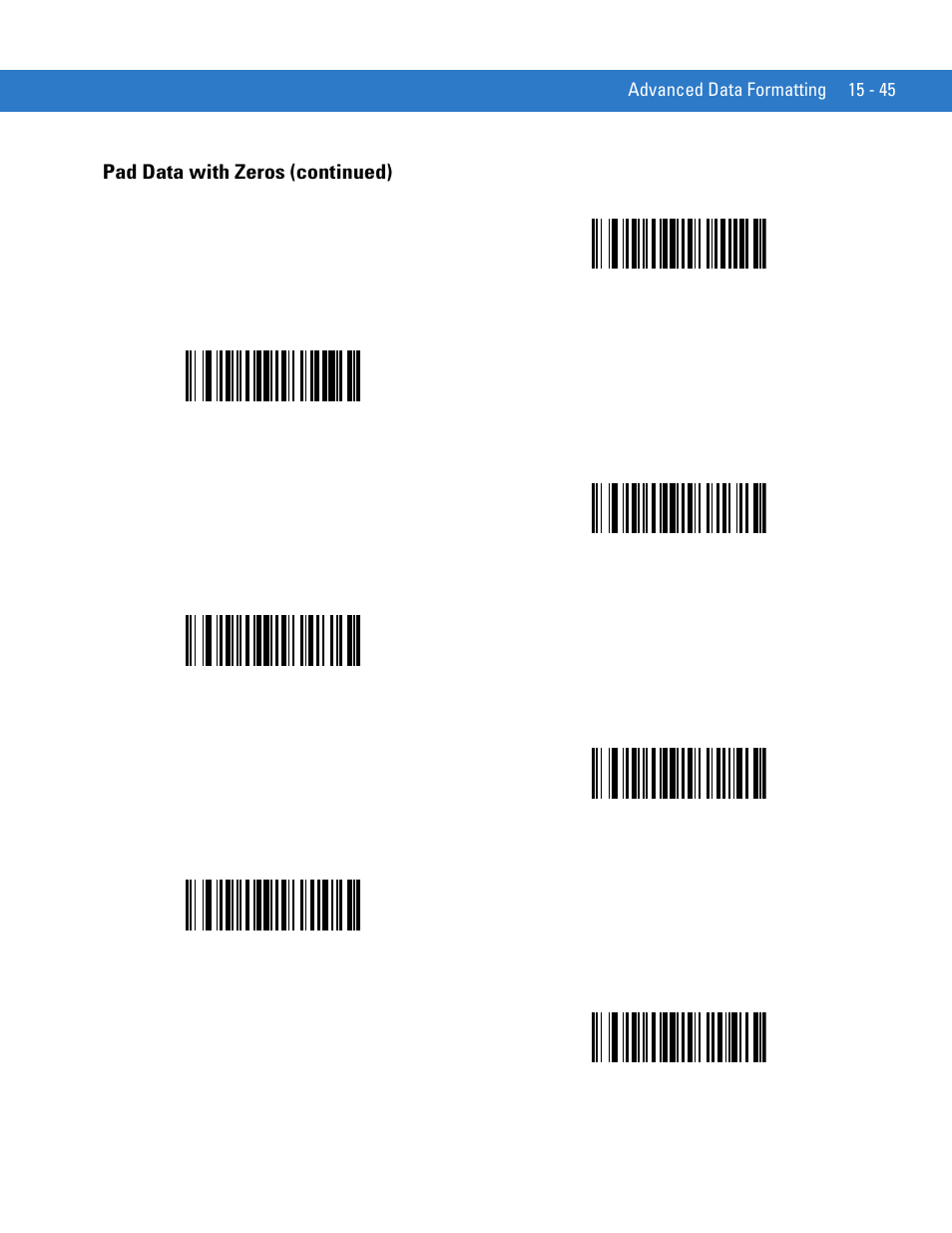 Pad data with zeros (continued) | Motorola DIGITAL DS6708 User Manual | Page 343 / 458