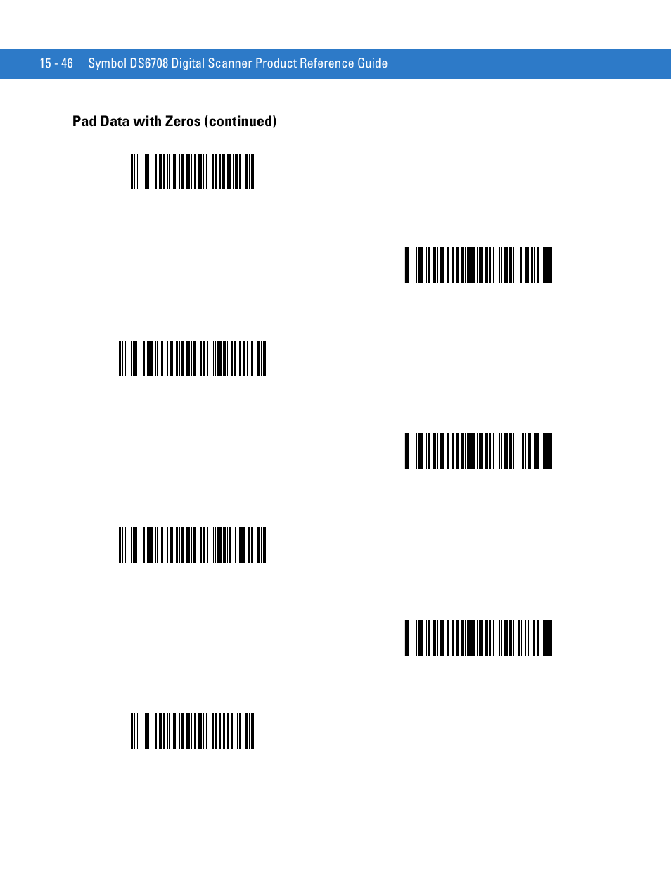 Pad data with zeros (continued) | Motorola DIGITAL DS6708 User Manual | Page 344 / 458