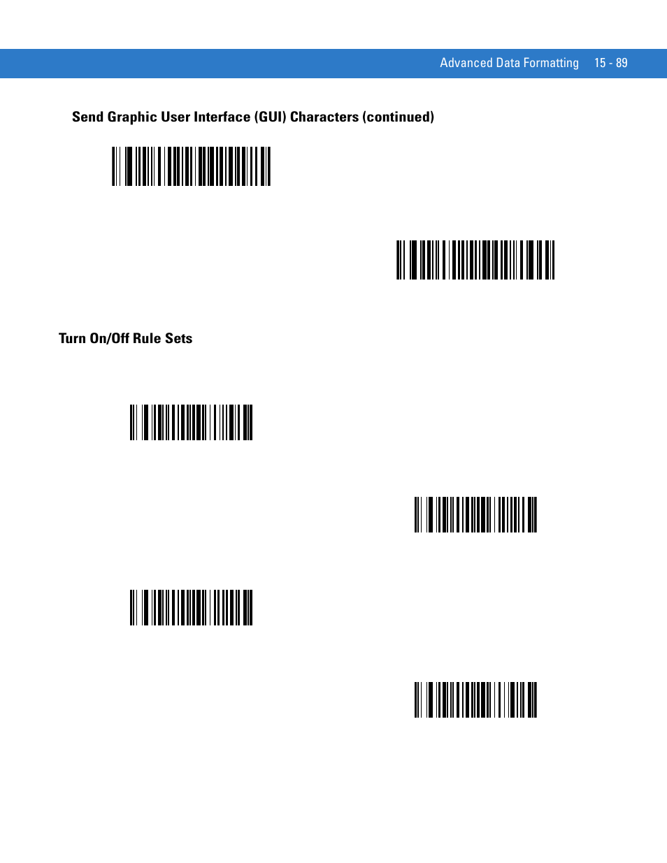 Turn on/off rule sets, Turn on/off rule sets -89, Send gui z | Motorola DIGITAL DS6708 User Manual | Page 387 / 458