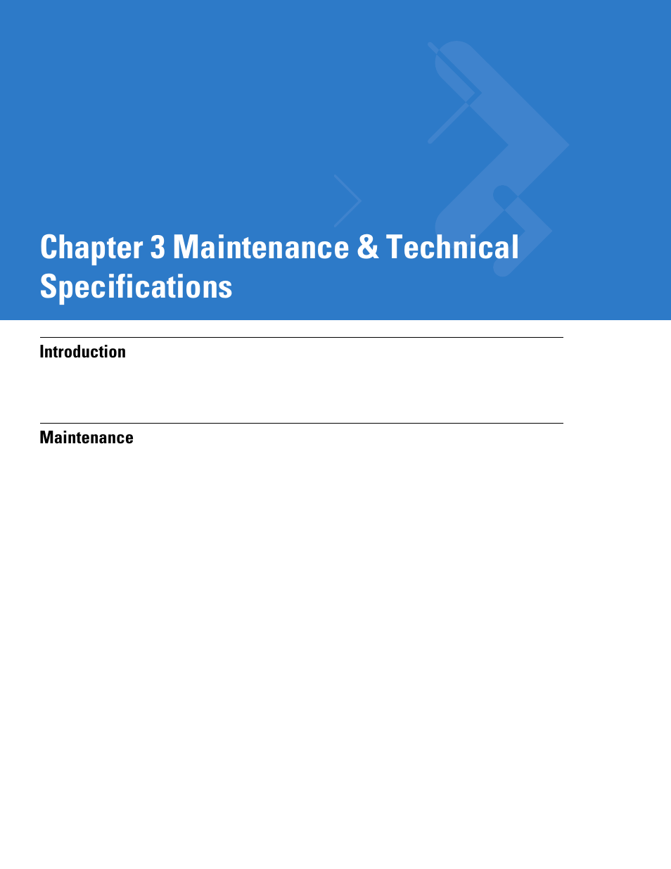 Maintenance & technical specifications, Introduction, Maintenance | Chapter 3: maintenance & technical specifications, Introduction -1 maintenance -1, Chapter 3, maintenance & technical specifications, Chapter 3 maintenance & technical specifications | Motorola DIGITAL DS6708 User Manual | Page 39 / 458