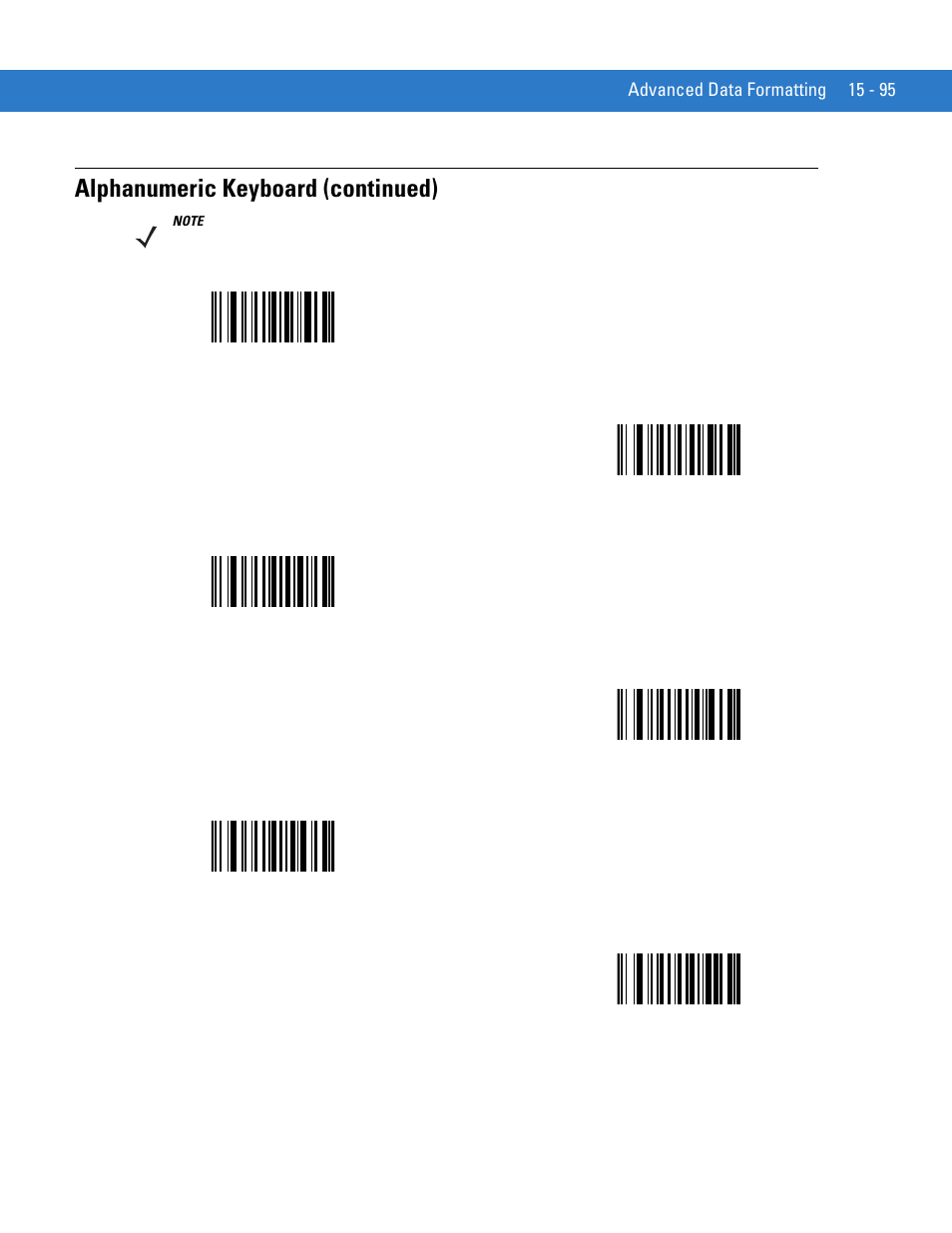 Alphanumeric keyboard (continued) | Motorola DIGITAL DS6708 User Manual | Page 393 / 458