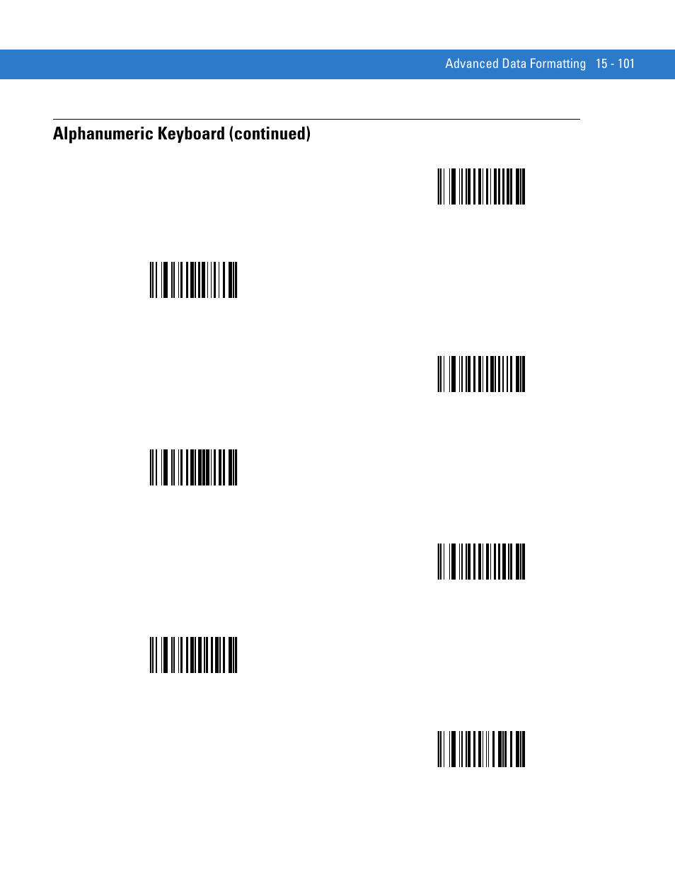 Alphanumeric keyboard (continued) | Motorola DIGITAL DS6708 User Manual | Page 399 / 458