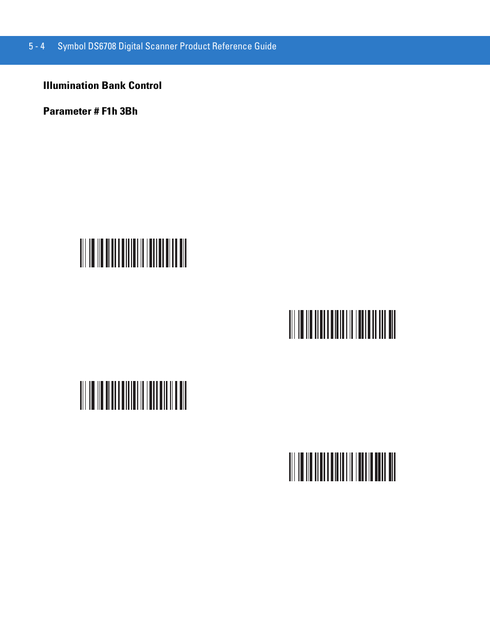 Illumination bank control, Illumination bank control -4, Illumination bank control parameter # f1h 3bh | Motorola DIGITAL DS6708 User Manual | Page 72 / 458