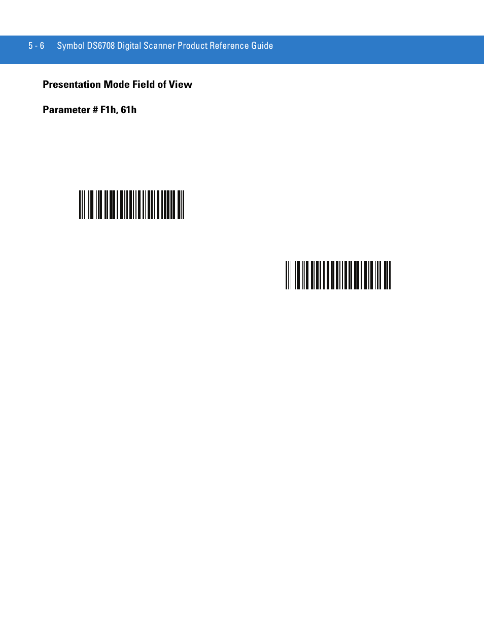 Presentation mode field of view, Presentation mode field of view -6 | Motorola DIGITAL DS6708 User Manual | Page 74 / 458