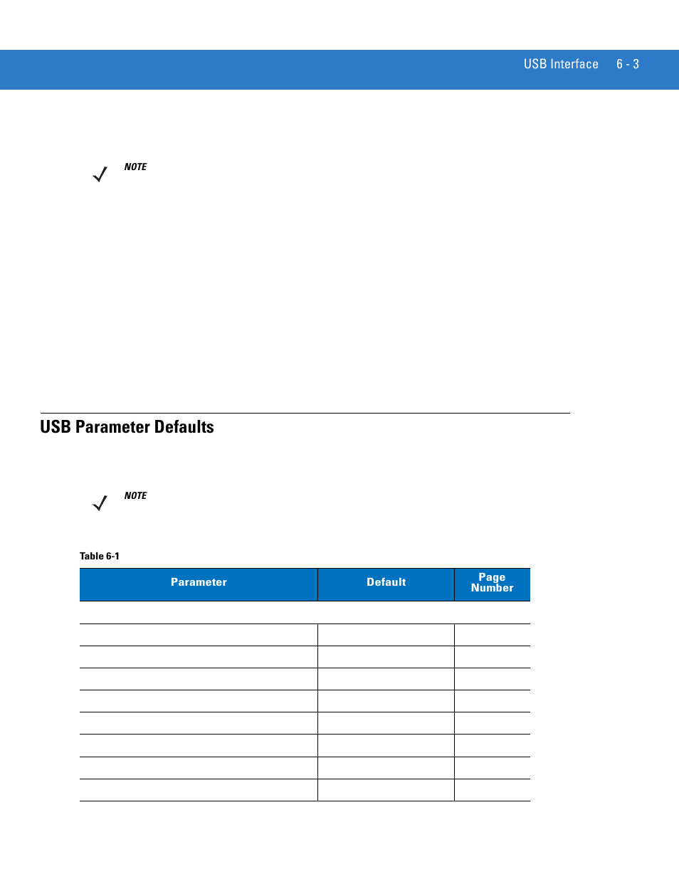 Usb parameter defaults, Usb parameter defaults -3 | Motorola DIGITAL DS6708 User Manual | Page 77 / 458