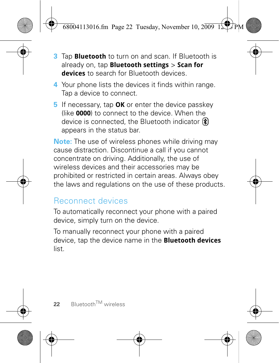 Reconnect devices | Motorola 68004113016 User Manual | Page 24 / 68