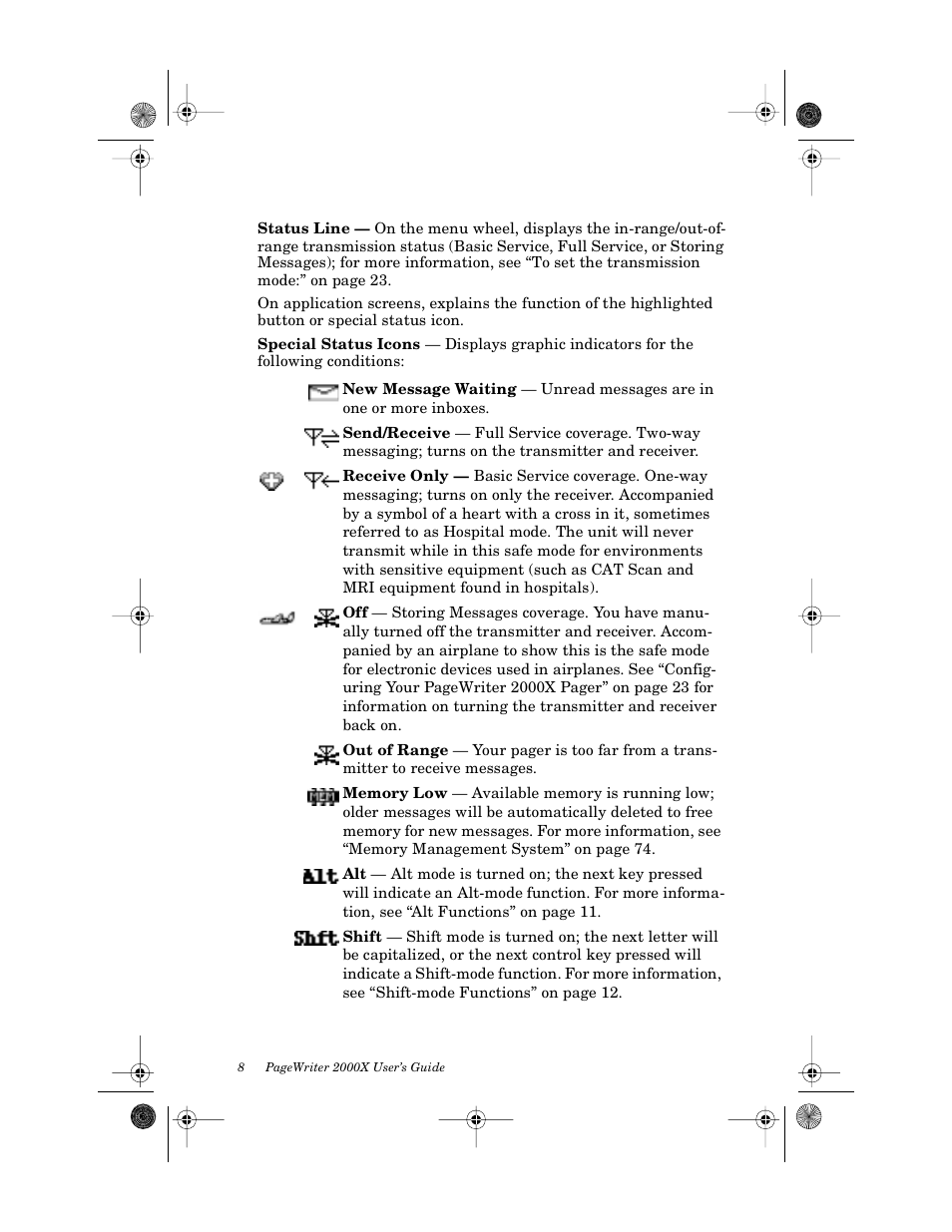 Motorola PageWriter 2000X User Manual | Page 15 / 99