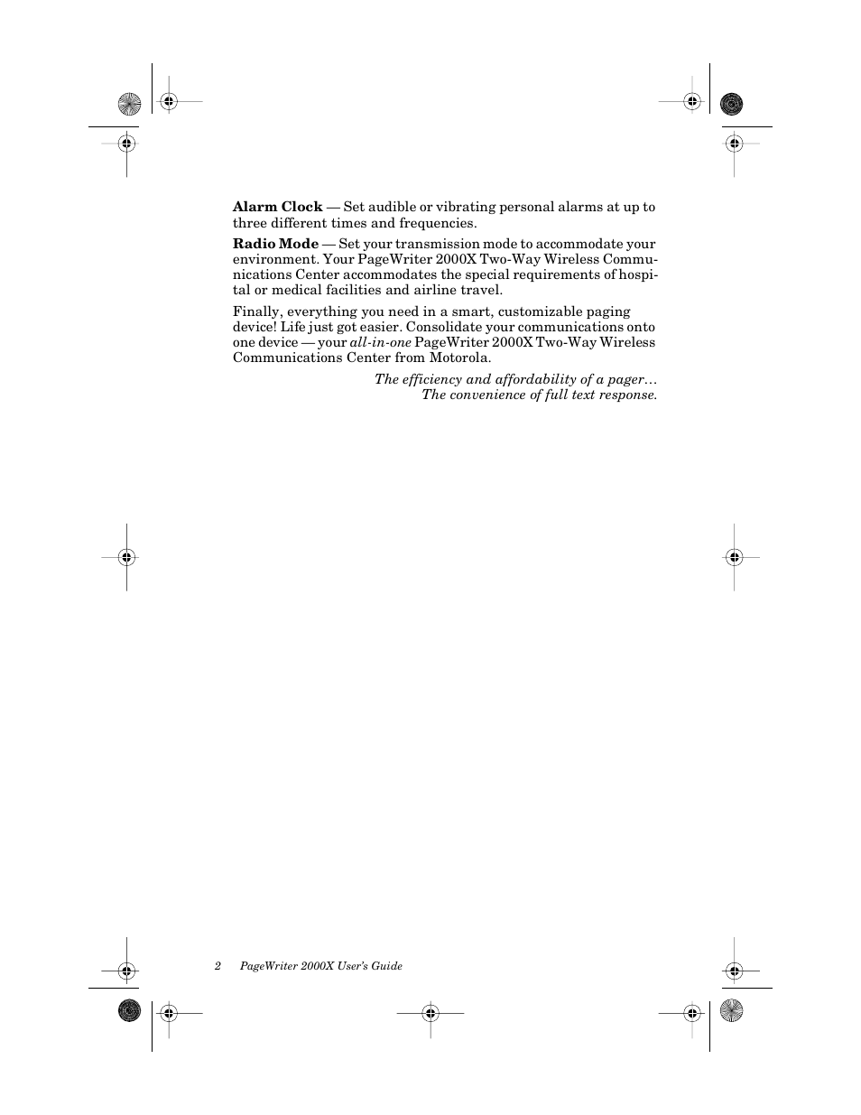 Motorola PageWriter 2000X User Manual | Page 9 / 99