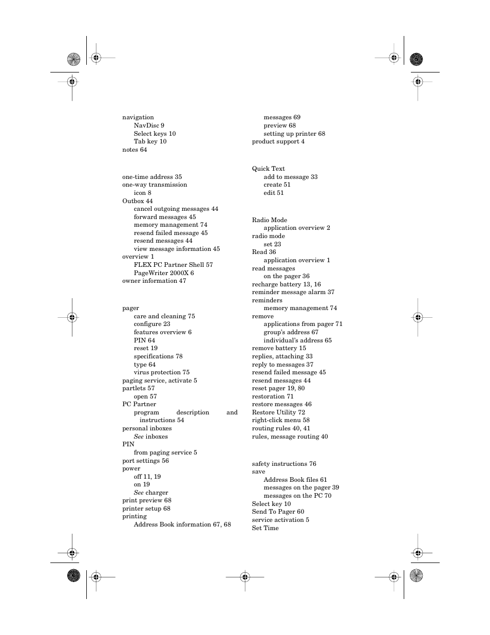 Motorola PageWriter 2000X User Manual | Page 97 / 99