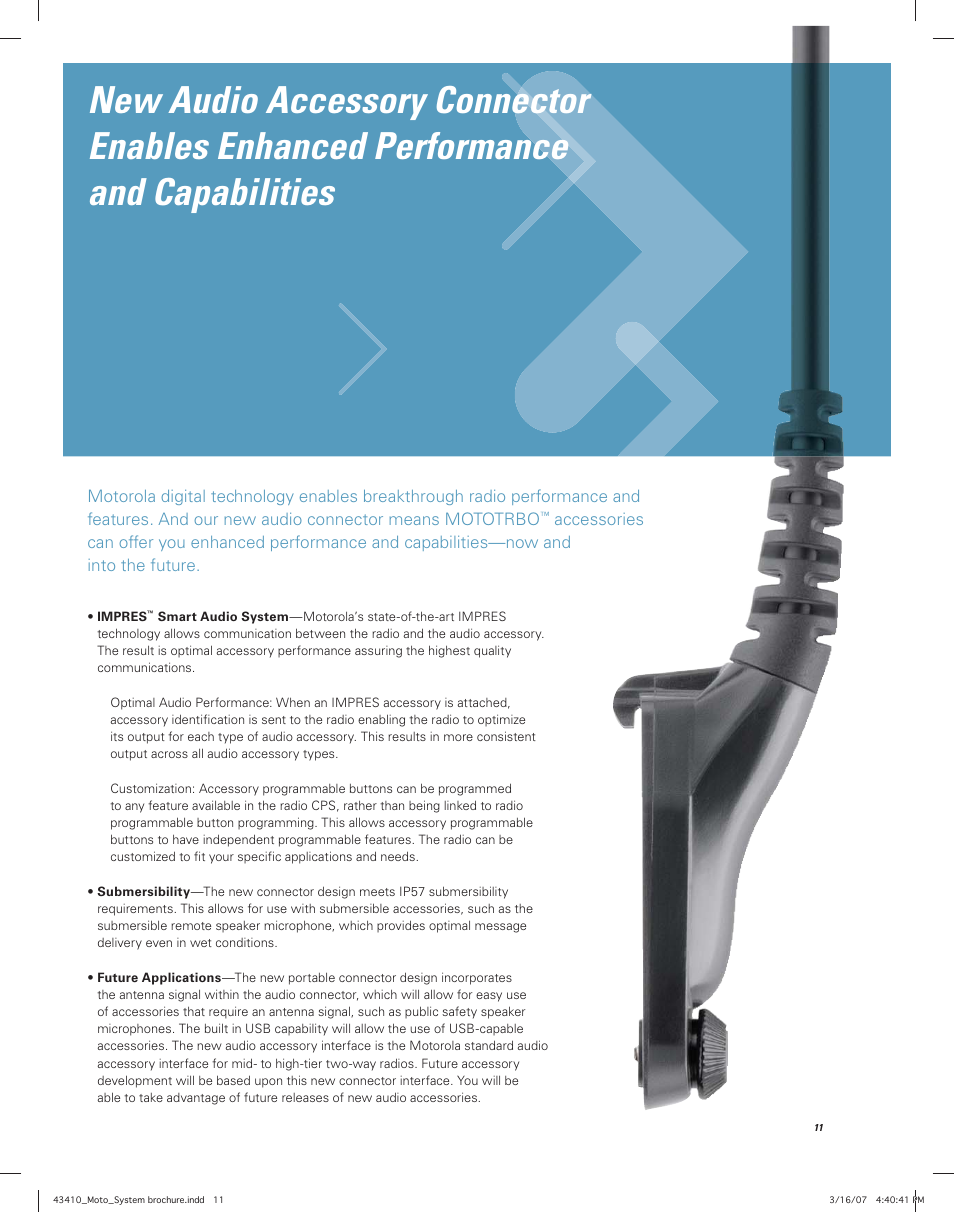Motorola MOTOTRBO Professional Digital Two-Way Radio System User Manual | Page 11 / 20