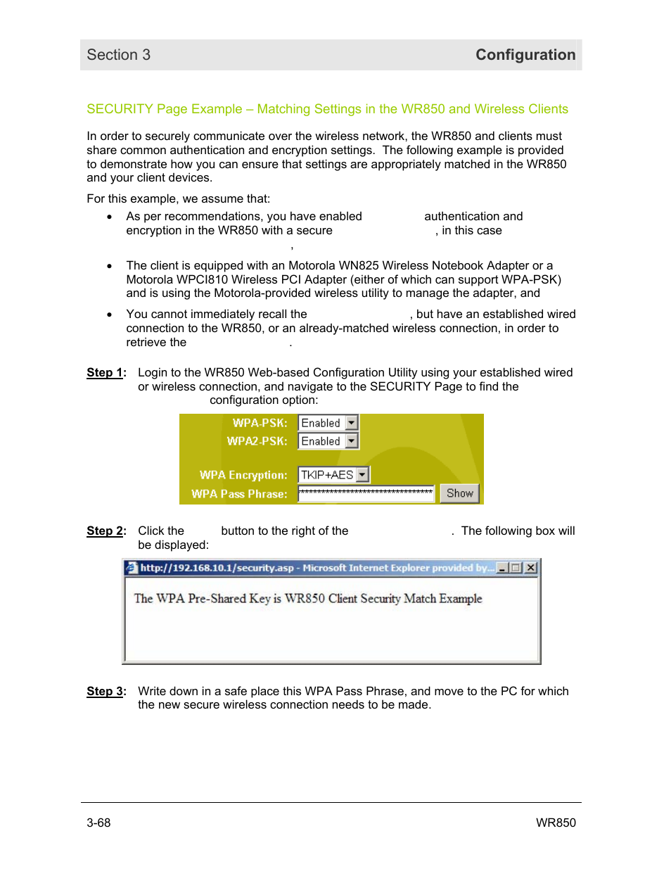 Motorola WR850GP User Manual | Page 101 / 123