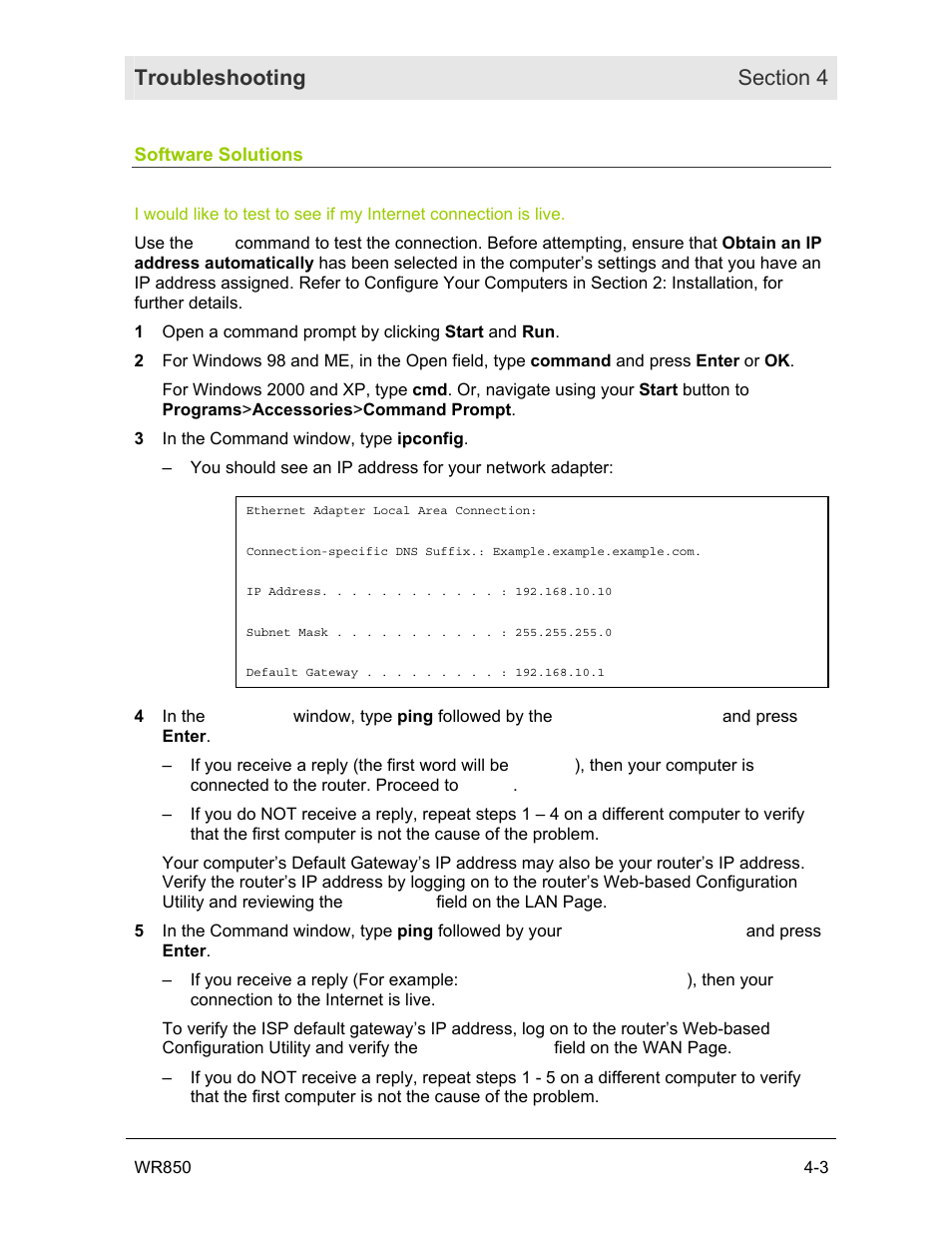 Software solutions | Motorola WR850GP User Manual | Page 108 / 123