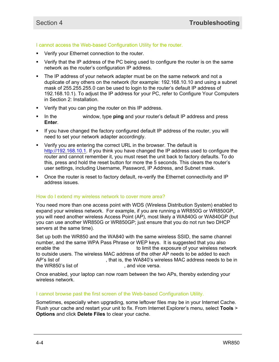 Motorola WR850GP User Manual | Page 109 / 123