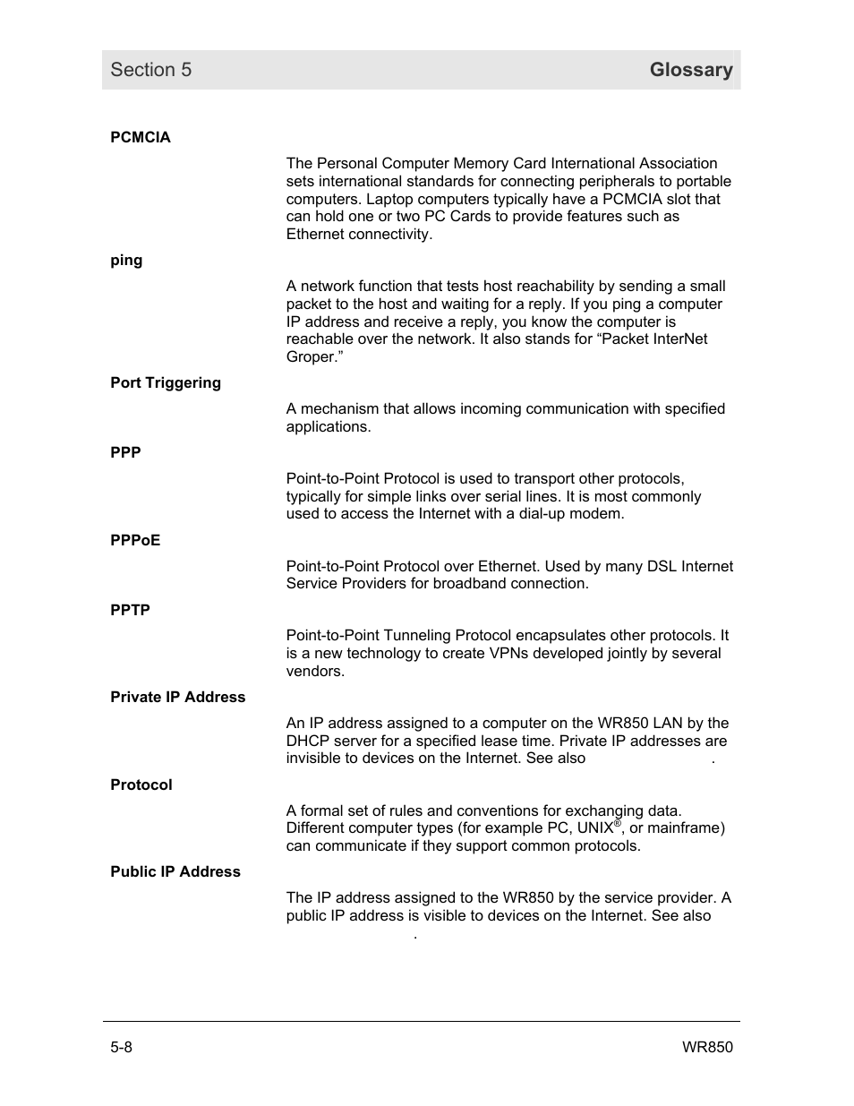 Motorola WR850GP User Manual | Page 118 / 123