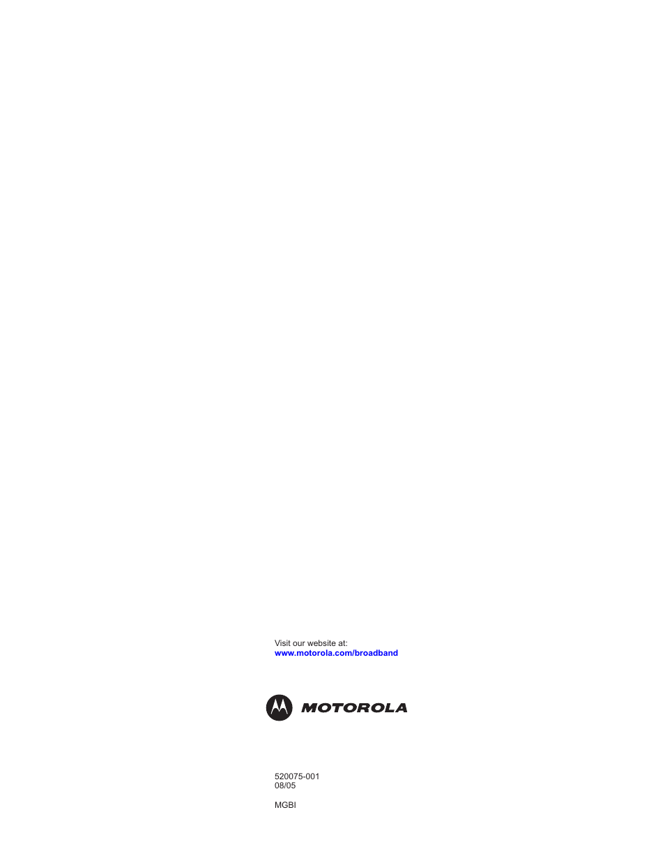 Motorola WR850GP User Manual | Page 123 / 123