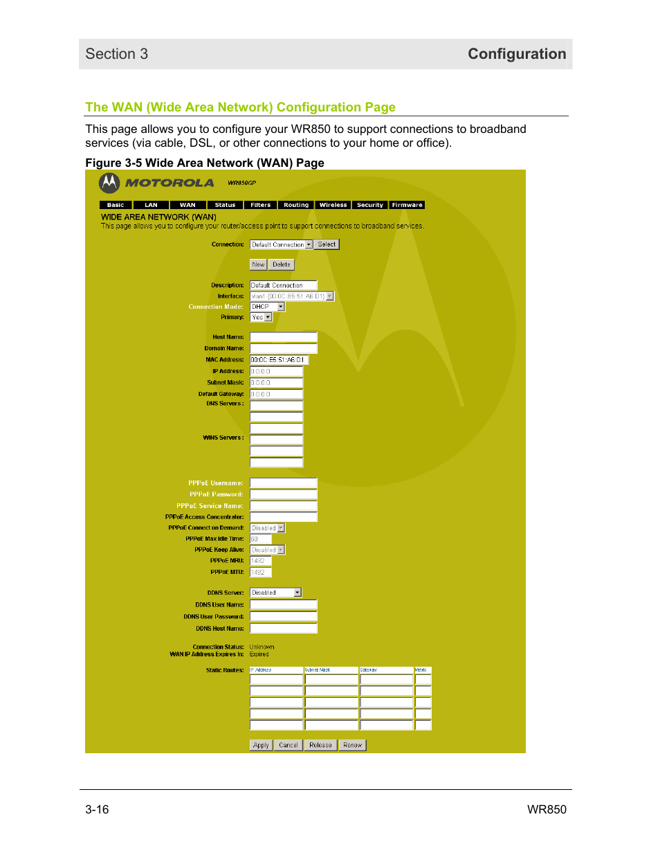 Motorola WR850GP User Manual | Page 49 / 123