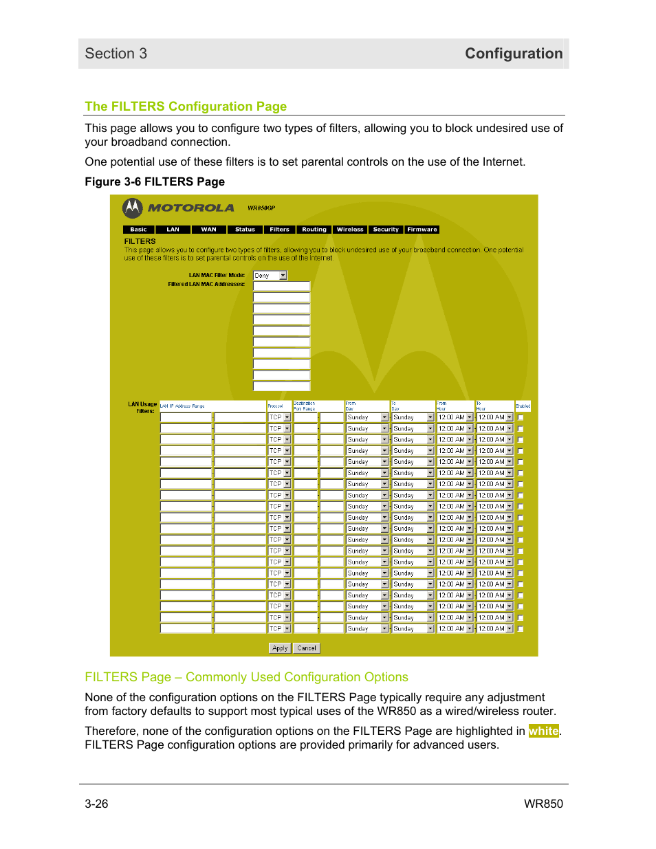 Motorola WR850GP User Manual | Page 59 / 123