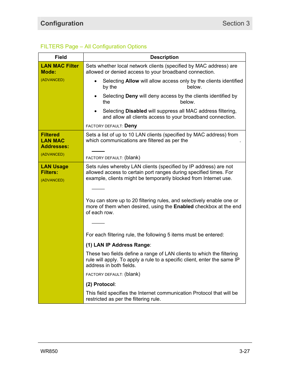 Motorola WR850GP User Manual | Page 60 / 123
