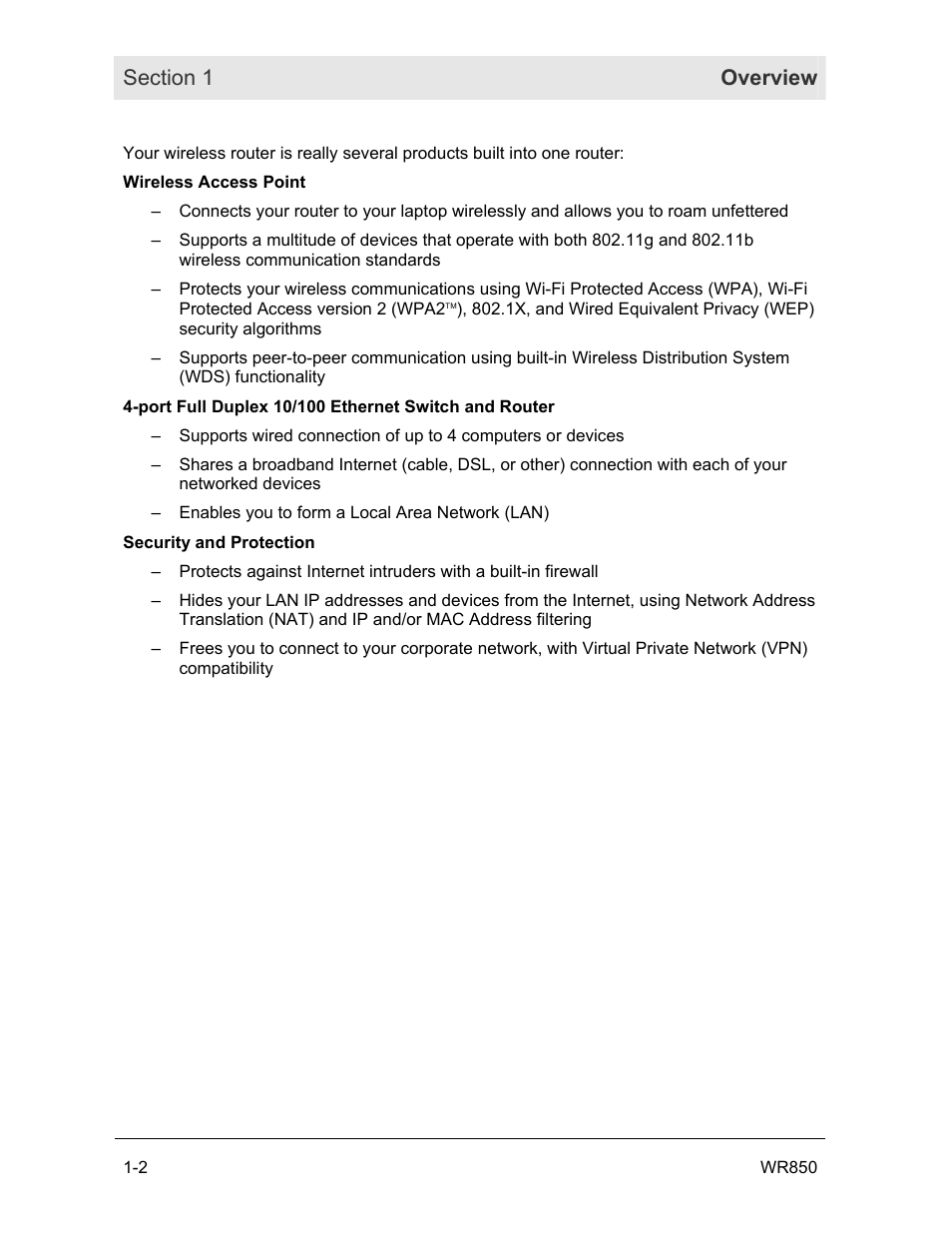 Motorola WR850GP User Manual | Page 8 / 123