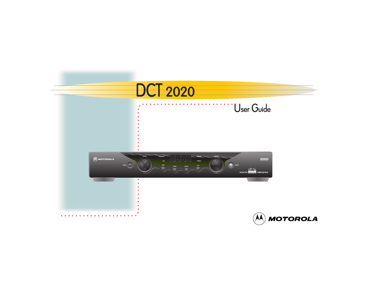 Motorola DCT 2020 User Manual | 34 pages