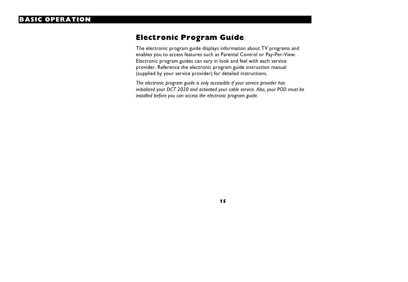 Pigxvsrmg 4vskveq +ymhi | Motorola DCT 2020 User Manual | Page 19 / 34