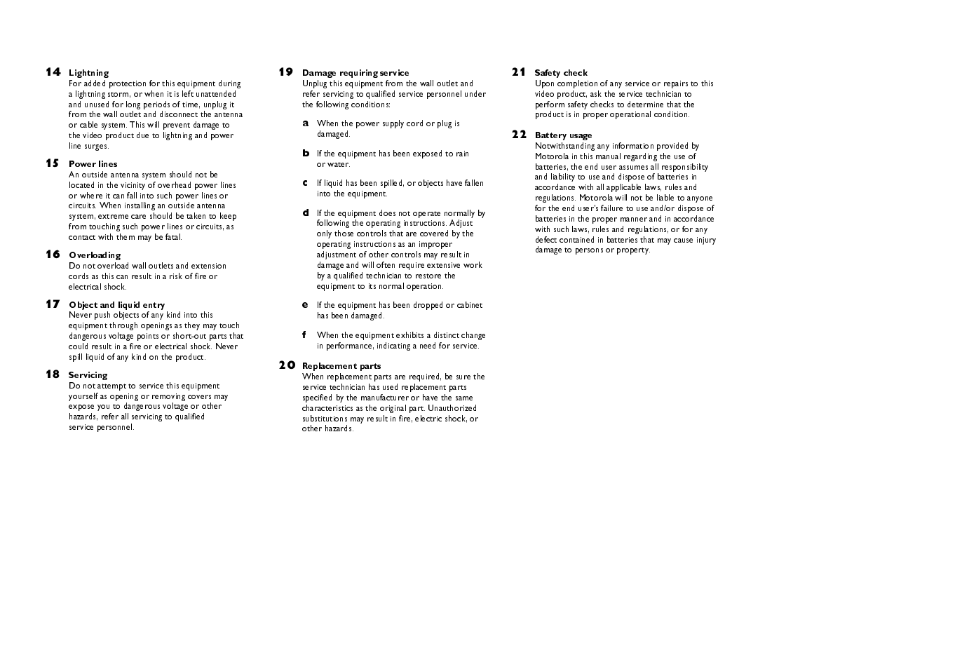 Motorola DCT 2020 User Manual | Page 4 / 34