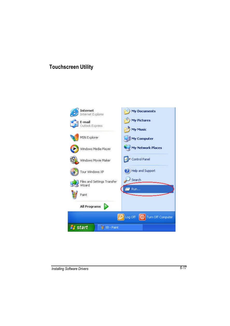 Touchscreen utility | Motorola L3392 User Manual | Page 107 / 134