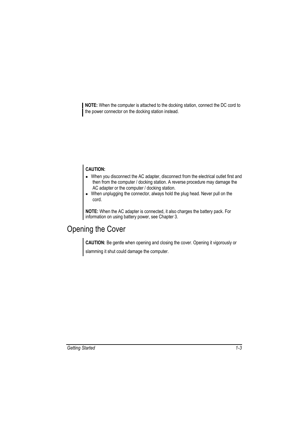 Opening the cover | Motorola L3392 User Manual | Page 27 / 134