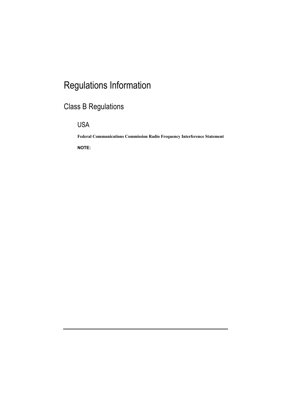 Regulations information, Class b regulations | Motorola L3392 User Manual | Page 3 / 134