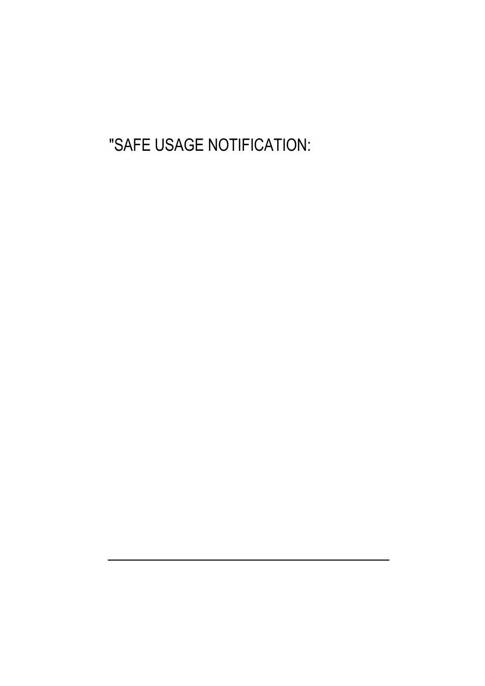 Safe usage notification | Motorola L3392 User Manual | Page 5 / 134