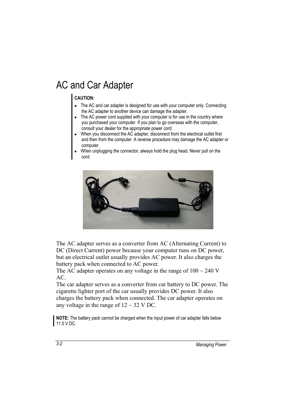 Ac and car adapter | Motorola L3392 User Manual | Page 60 / 134